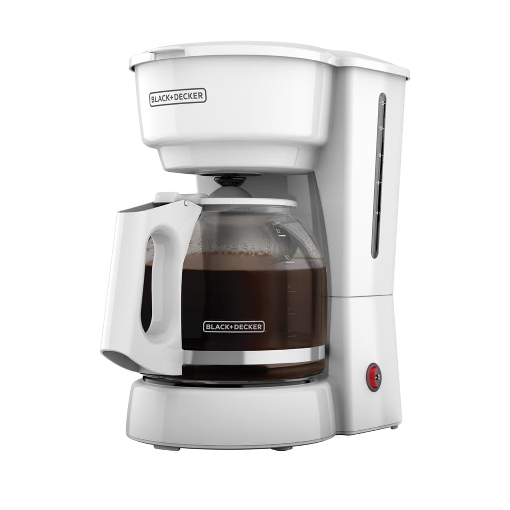 Black + Decker cafetera 12 tazas blanca C/F