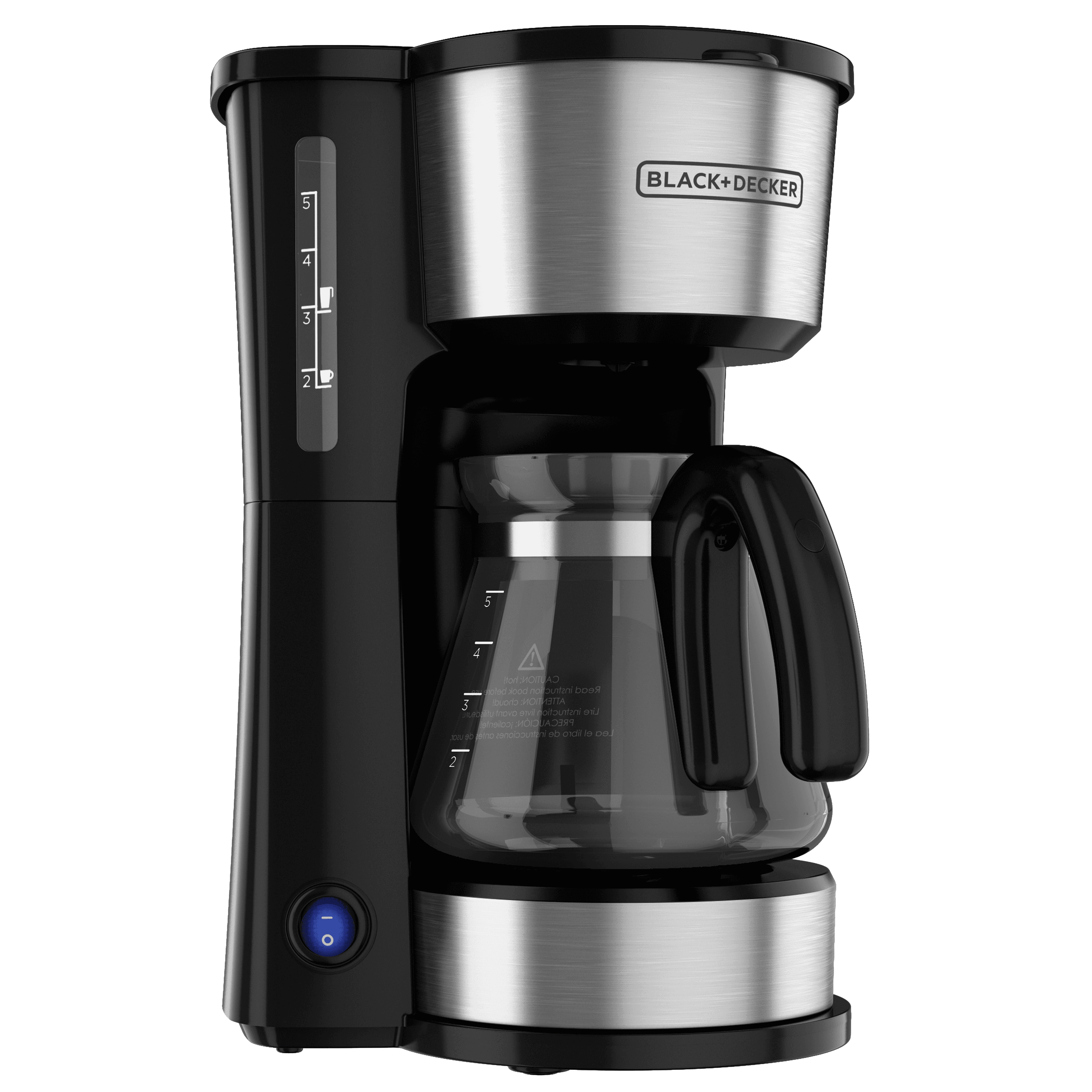 Black + Decker cafetera 5 tazas inox 4 en 1