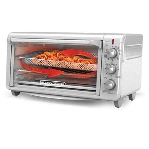 Black + Decker Horno Tostador con Freidora de Aire 8 rebanadas inox