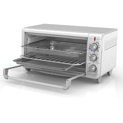 Black + Decker Horno Tostador con Freidora de Aire 8 rebanadas inox