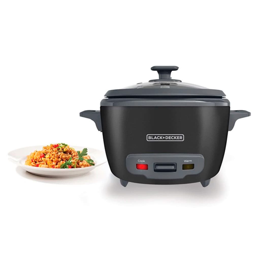 Black + Decker olla arrocera 14 tz cocidas negra