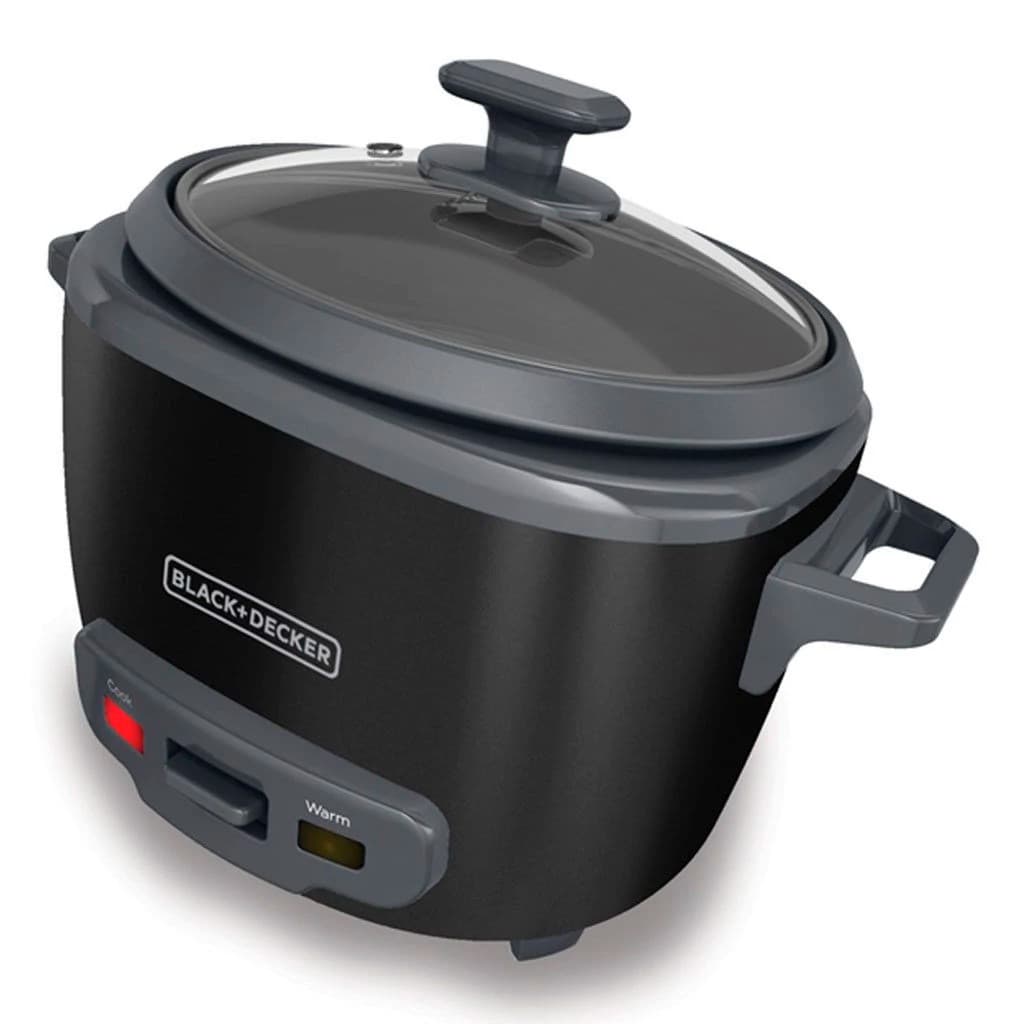Black + Decker olla arrocera 14 tz cocidas negra