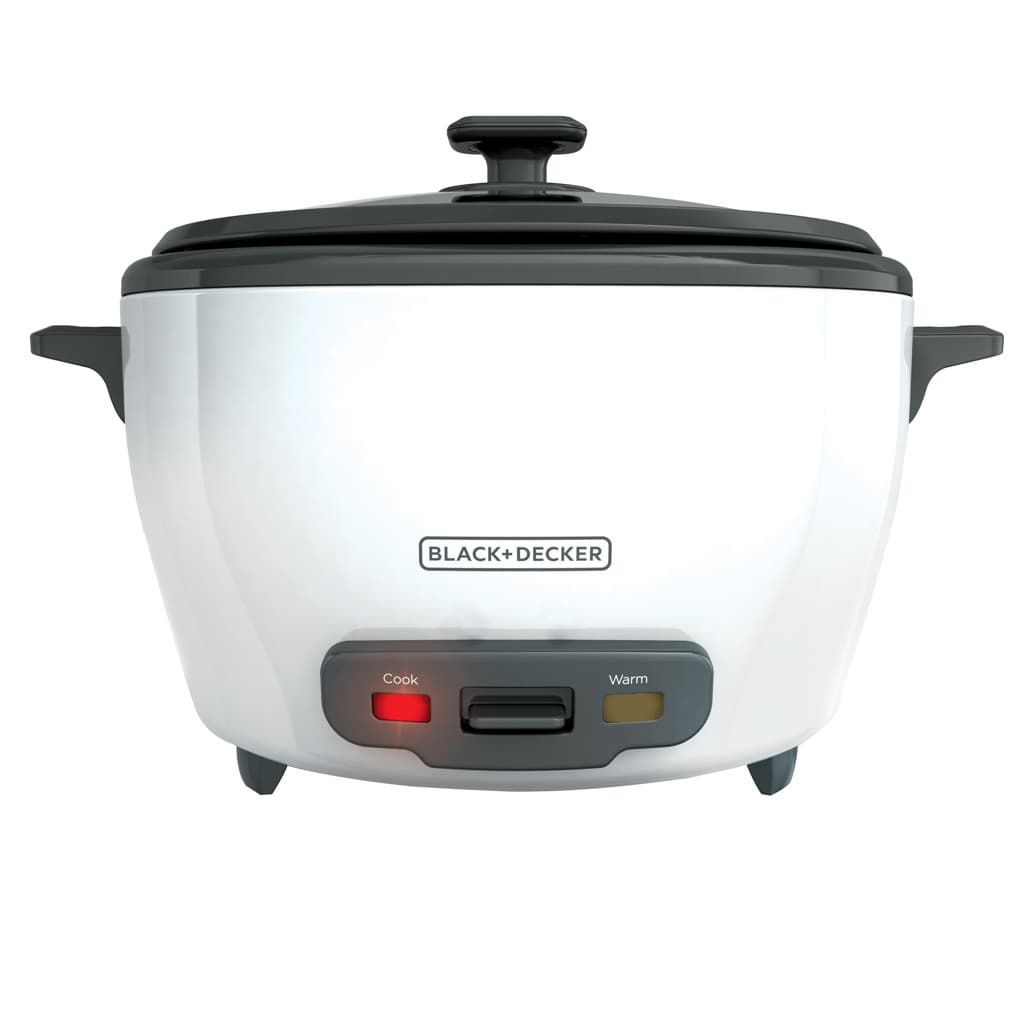 Black + Decker olla arrocera 20 tz cocidas blanca