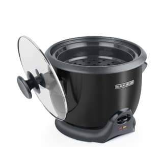 Black + Decker olla arrocera 20 tz cocidas negra