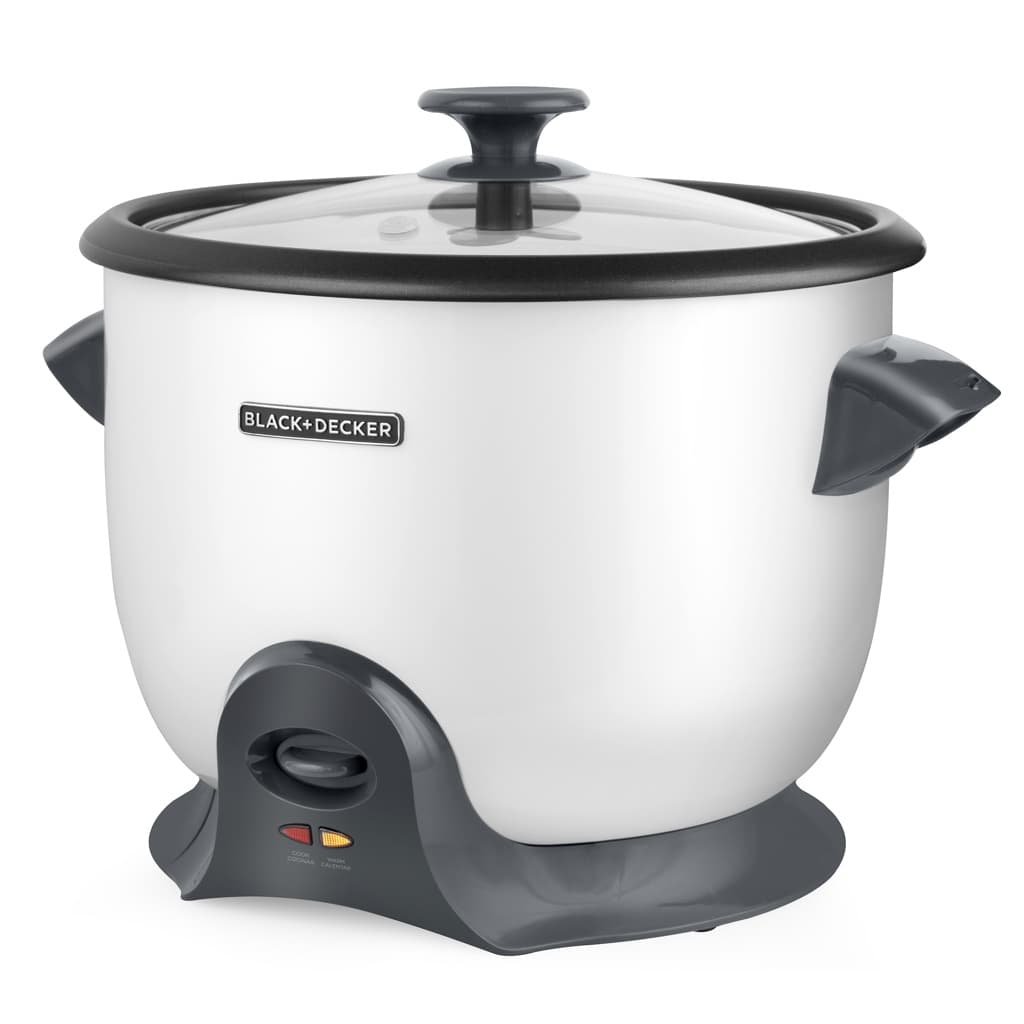 Black + Decker olla arrocera 28 tz cocidas blanca