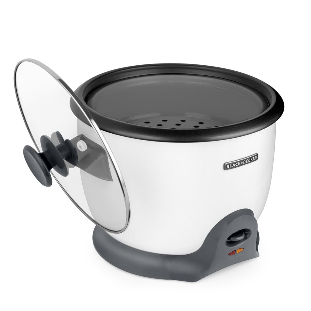 Black + Decker olla arrocera 28 tz cocidas blanca