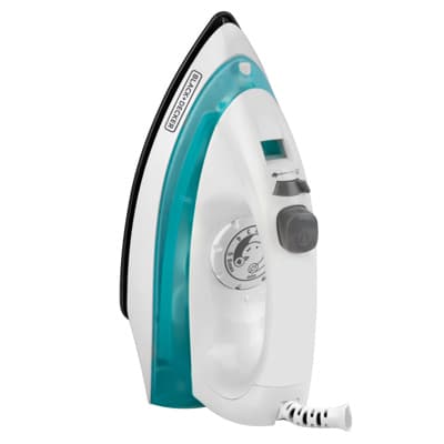 Black + Decker plancha de vapor anti-adherente blanca