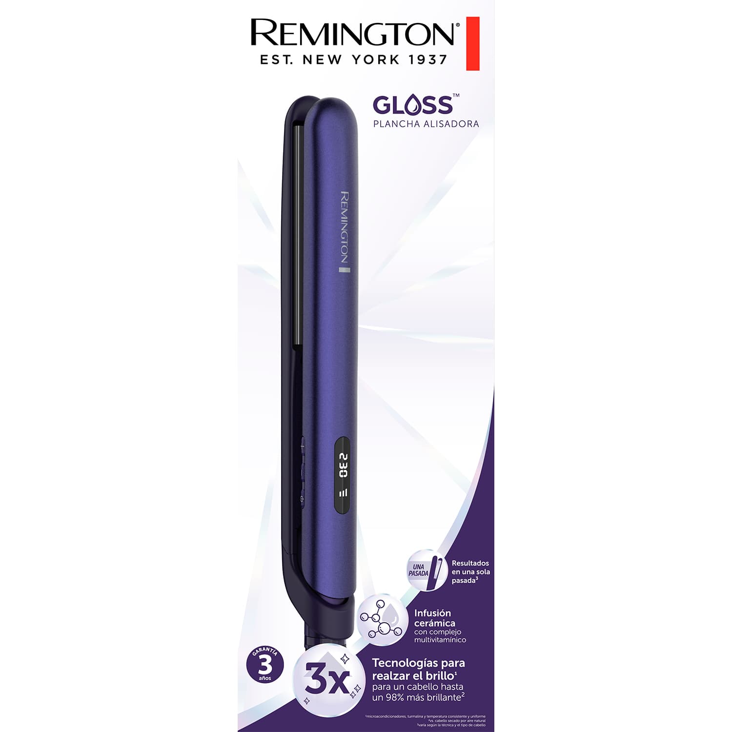 Remington plancha alisadora gloss
