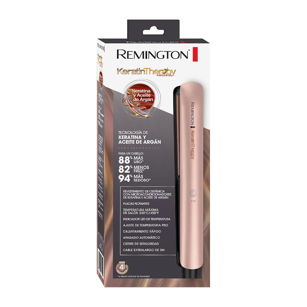 Remington plancha cabello terapia de keratina placa delgada S8599 (110)