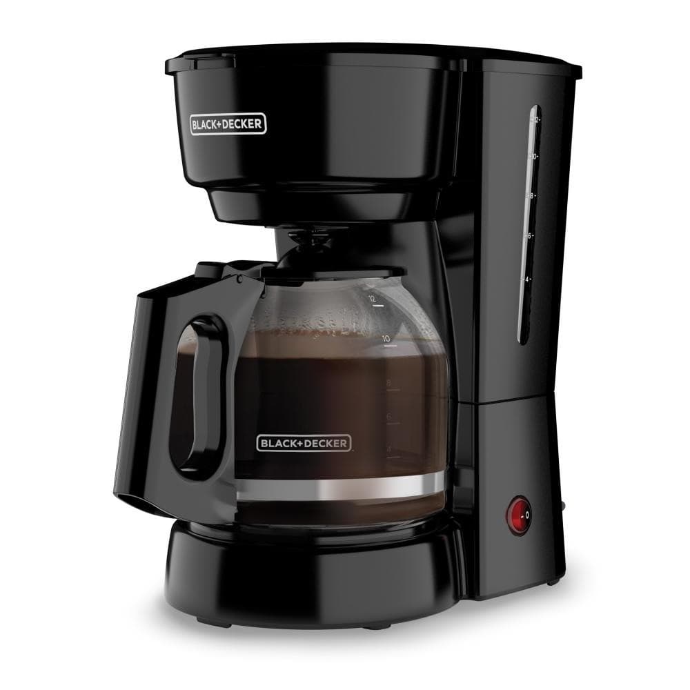 Black + Decker cafetera 12 tazas negra S/F