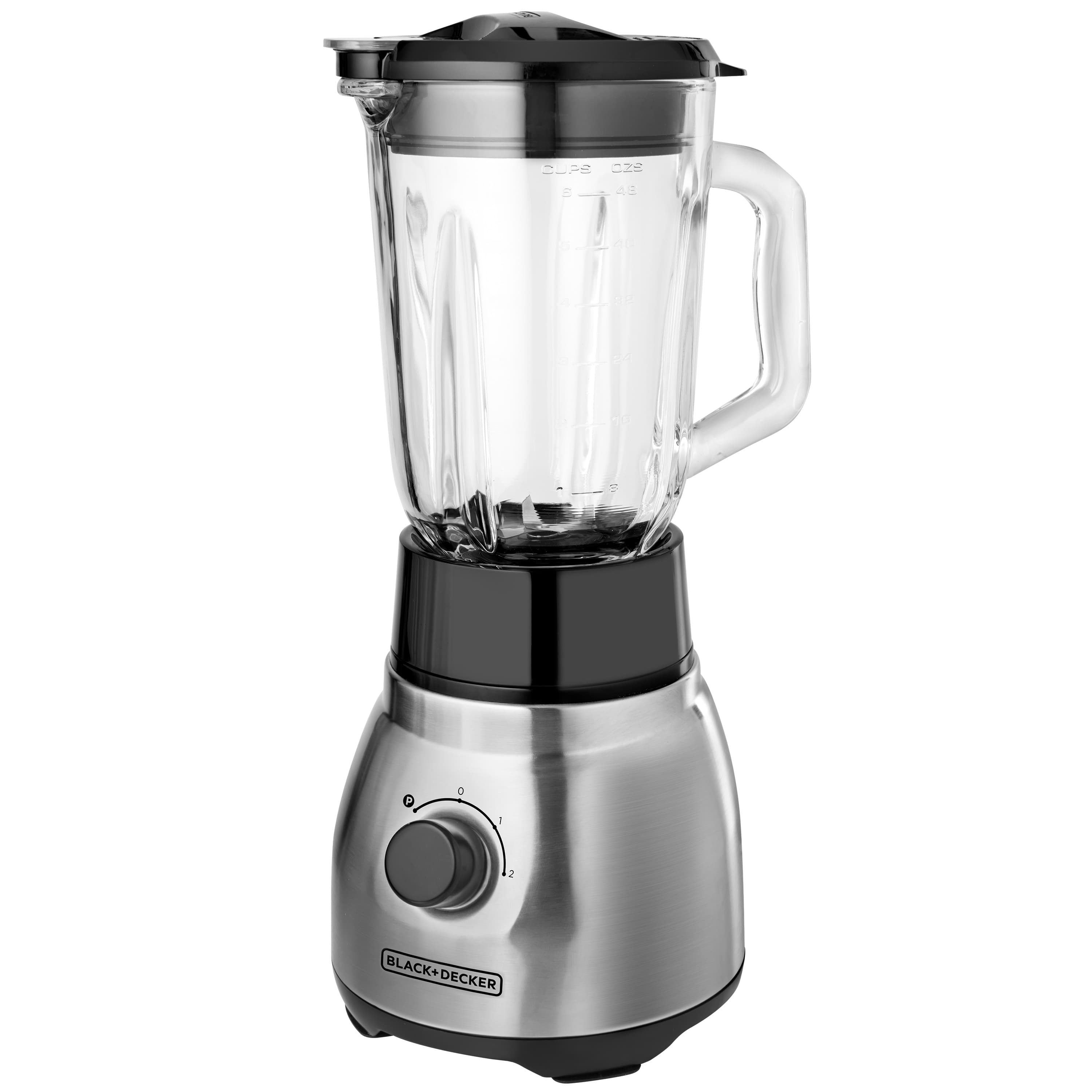 Black + Decker licuadora 2 veloc 750w + vaso personal roja metalica