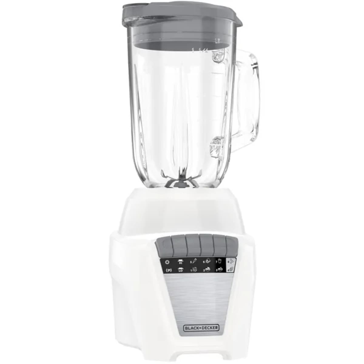 Black + Decker licuadora 2 vasos vid y plast 1.25 L y 1.65 L 700W blanca