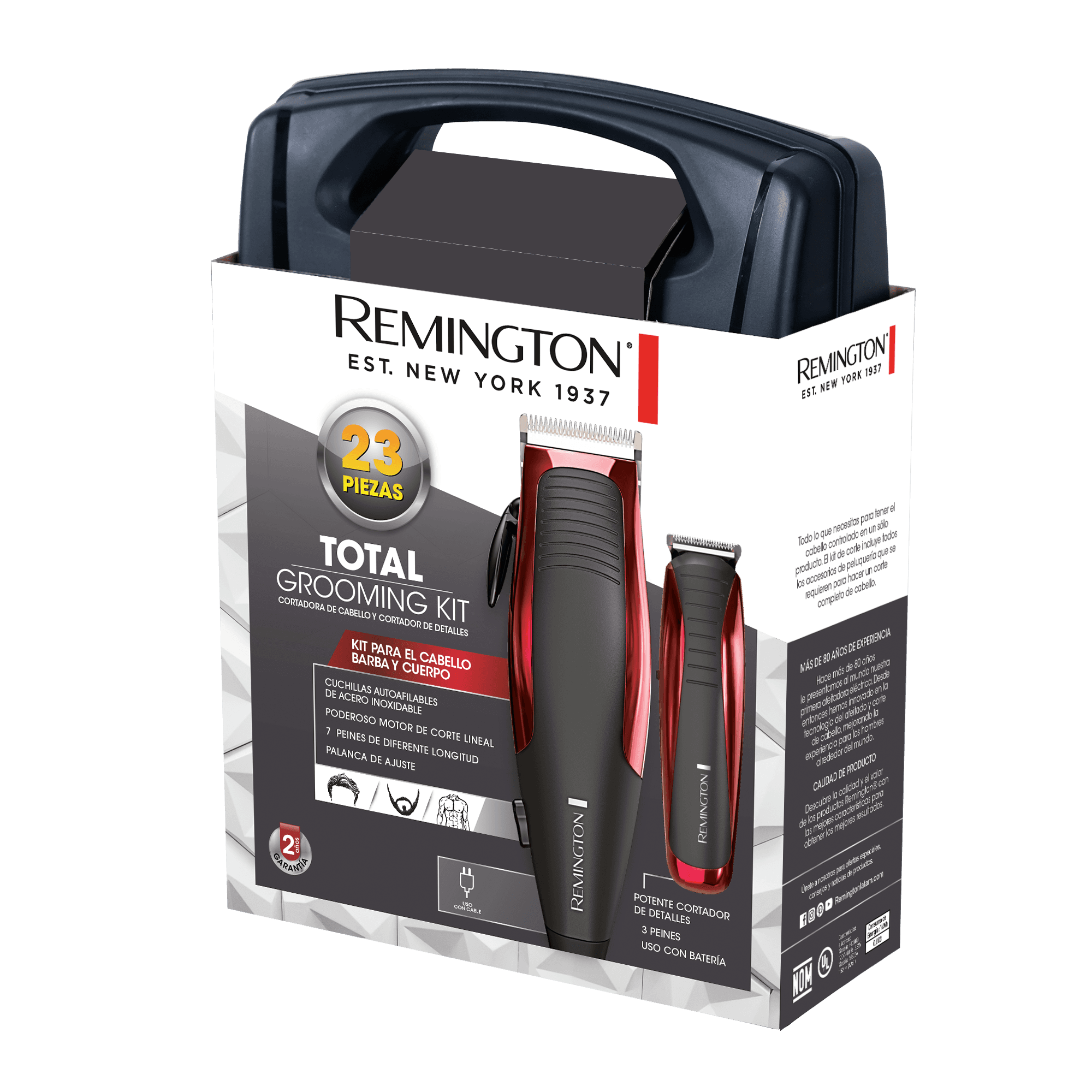 Remington kit cortadora cabello 23 piezas