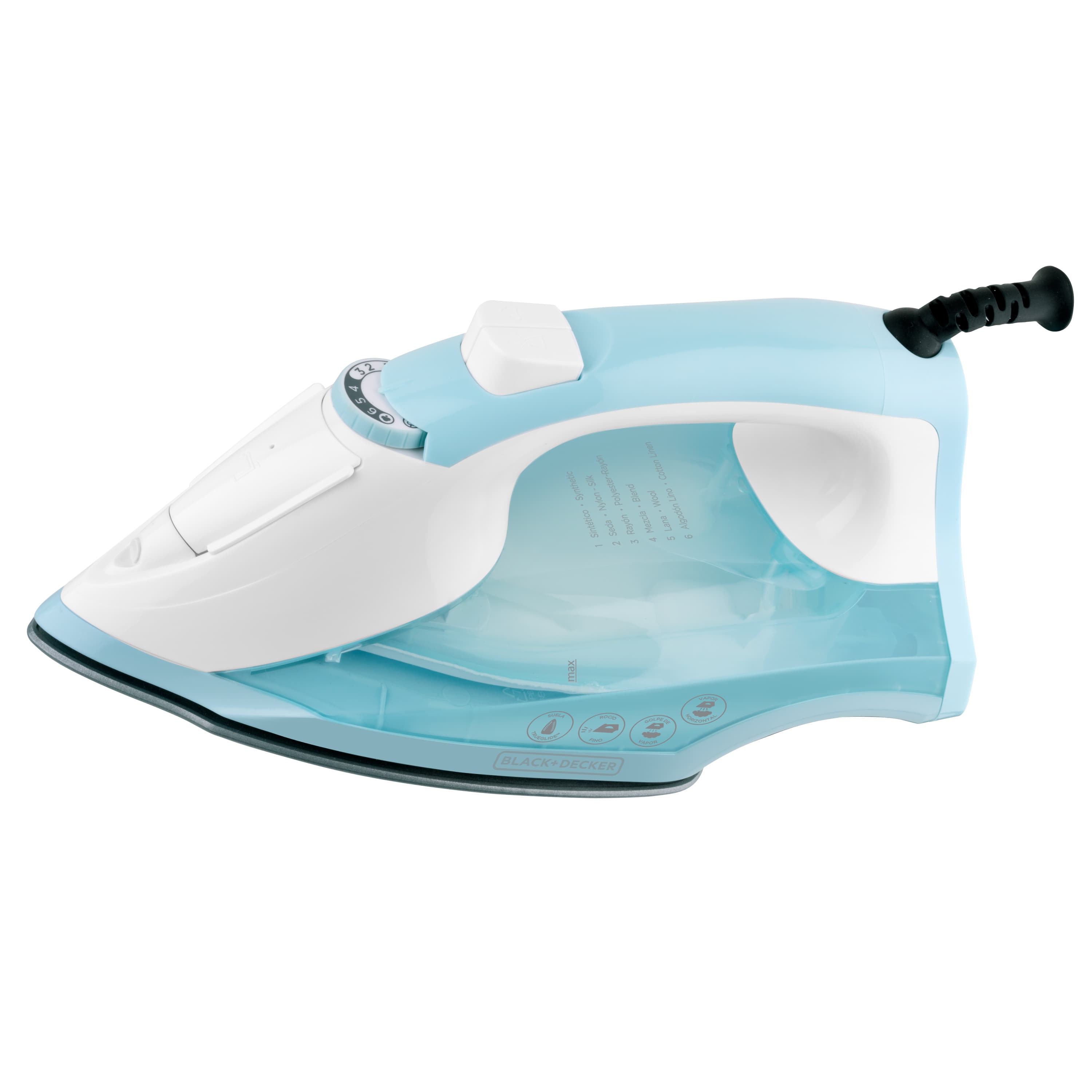 Black + Decker plancha de vapor light+easy verde