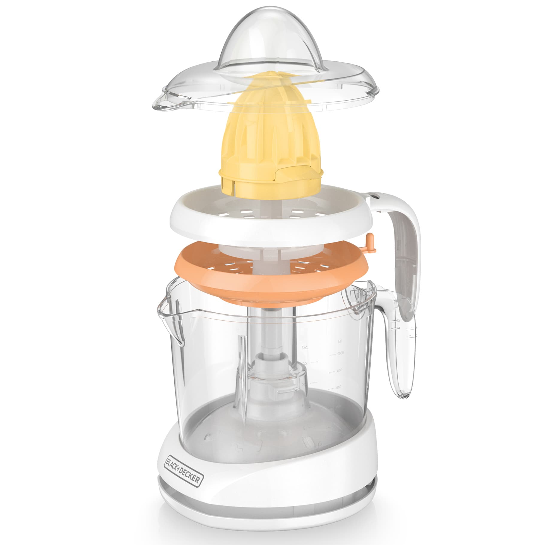 Black + Decker exprimidor de citricos 1l blanco