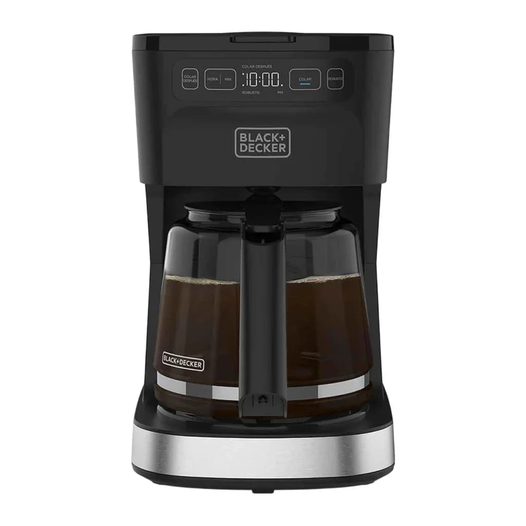 Black + Decker cafetera 12 tazas programable color gris plata