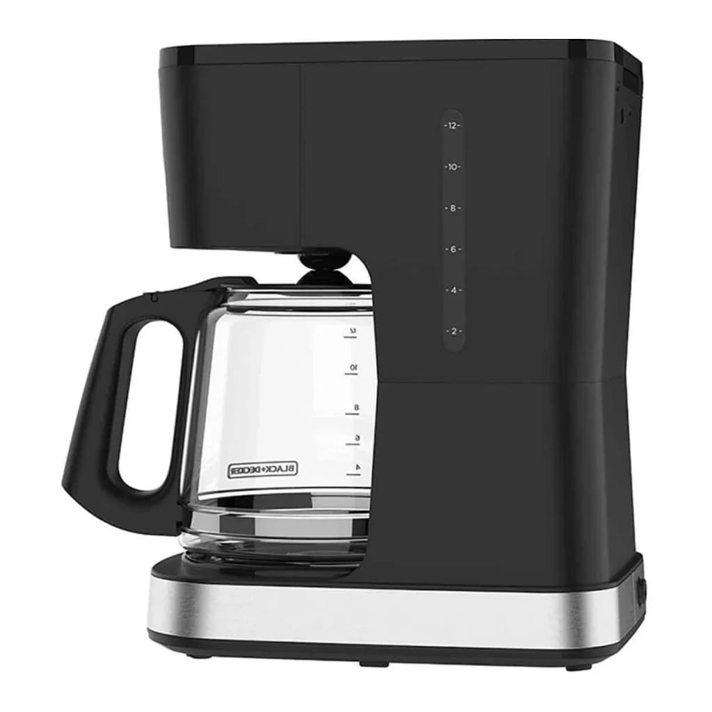 Black + Decker cafetera 12 tazas programable color gris plata