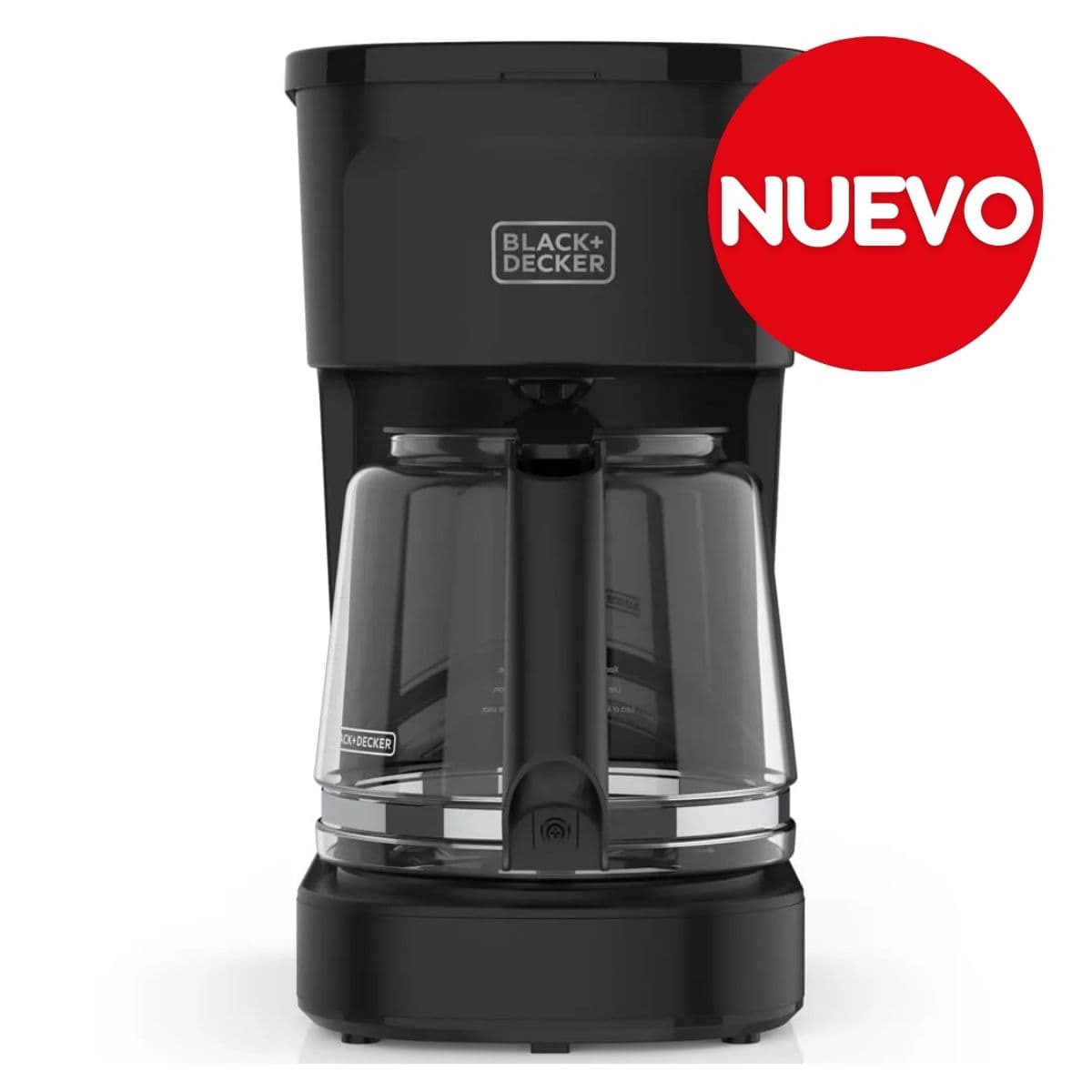 Black + Decker cafetera 12 tazas switch negro mate