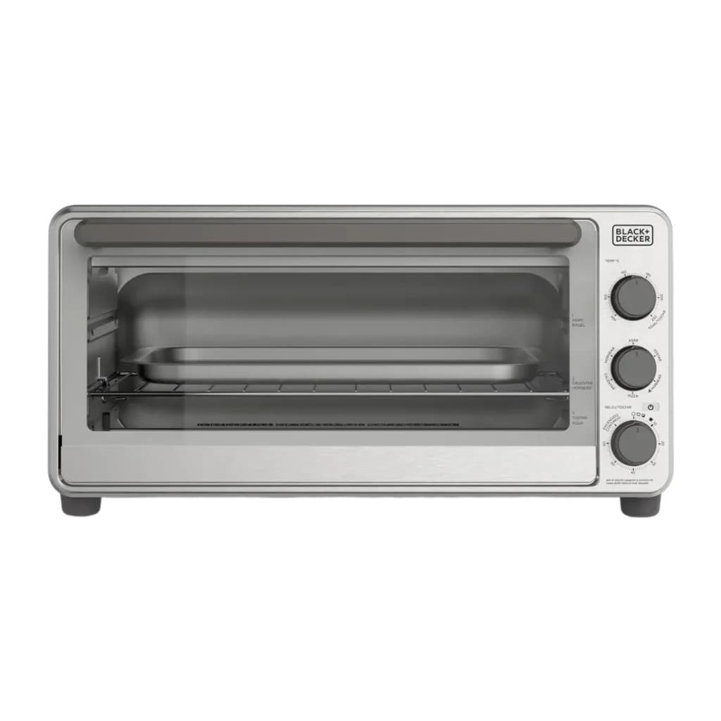 Black + Decker horno tostador 15 lts extra ancho color gris