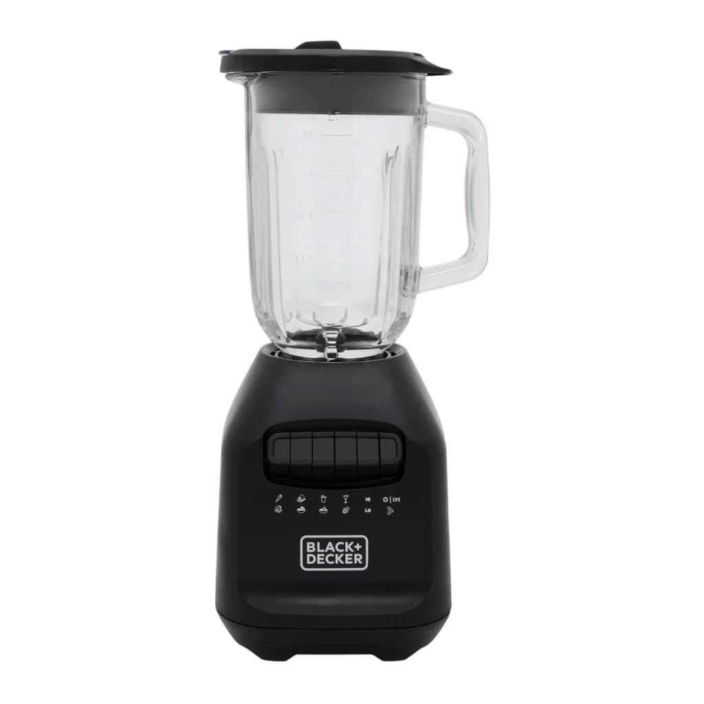 Black + Decker licuadora ice crush 1.5 lts jarra de vidrio negra