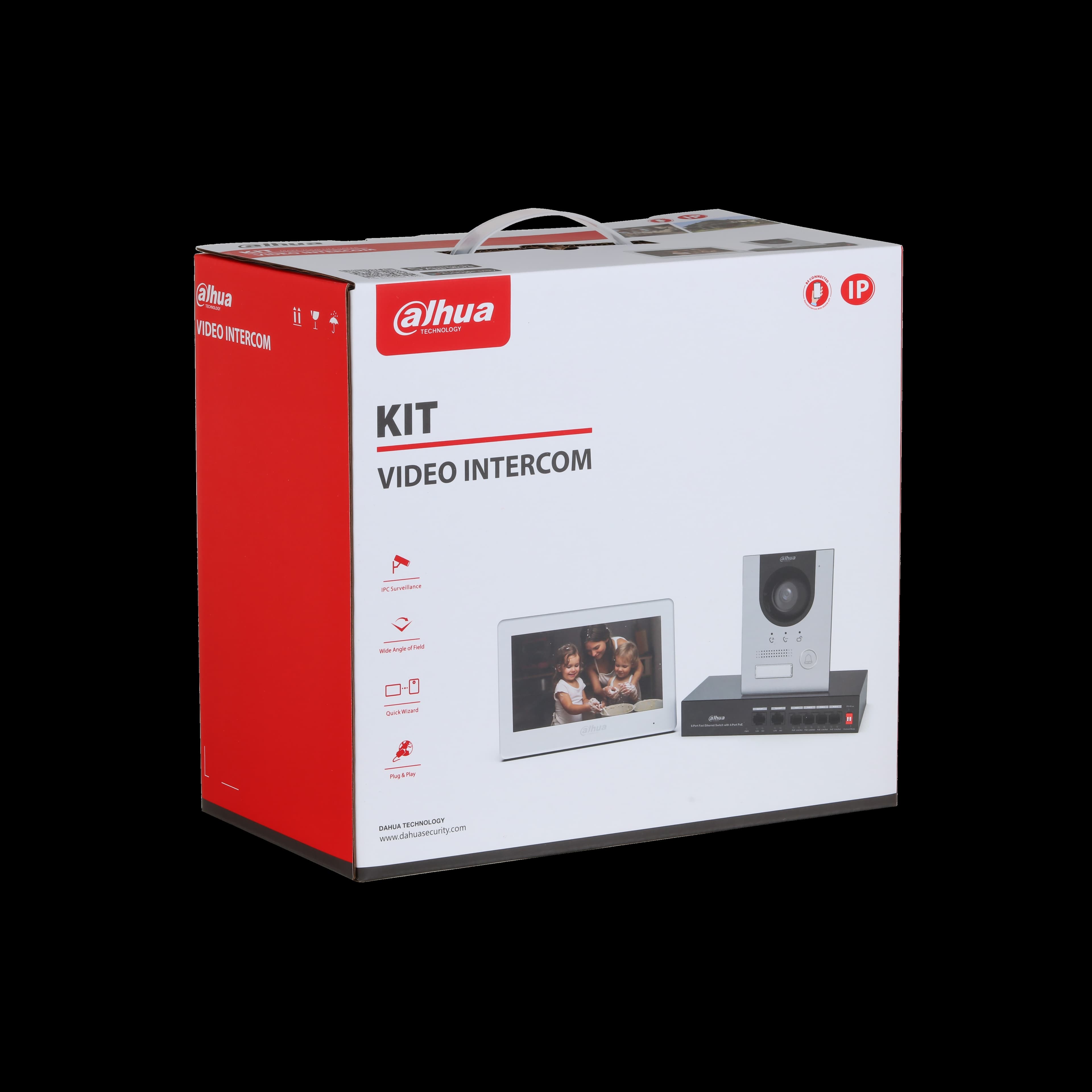 Dahua kit de videoportero IP y wi-fi - DHI-KTP04(S)/DHI-VTO2201F-P-S2/DHI-VTH5421HW- 1.0.01.15.12451-0001