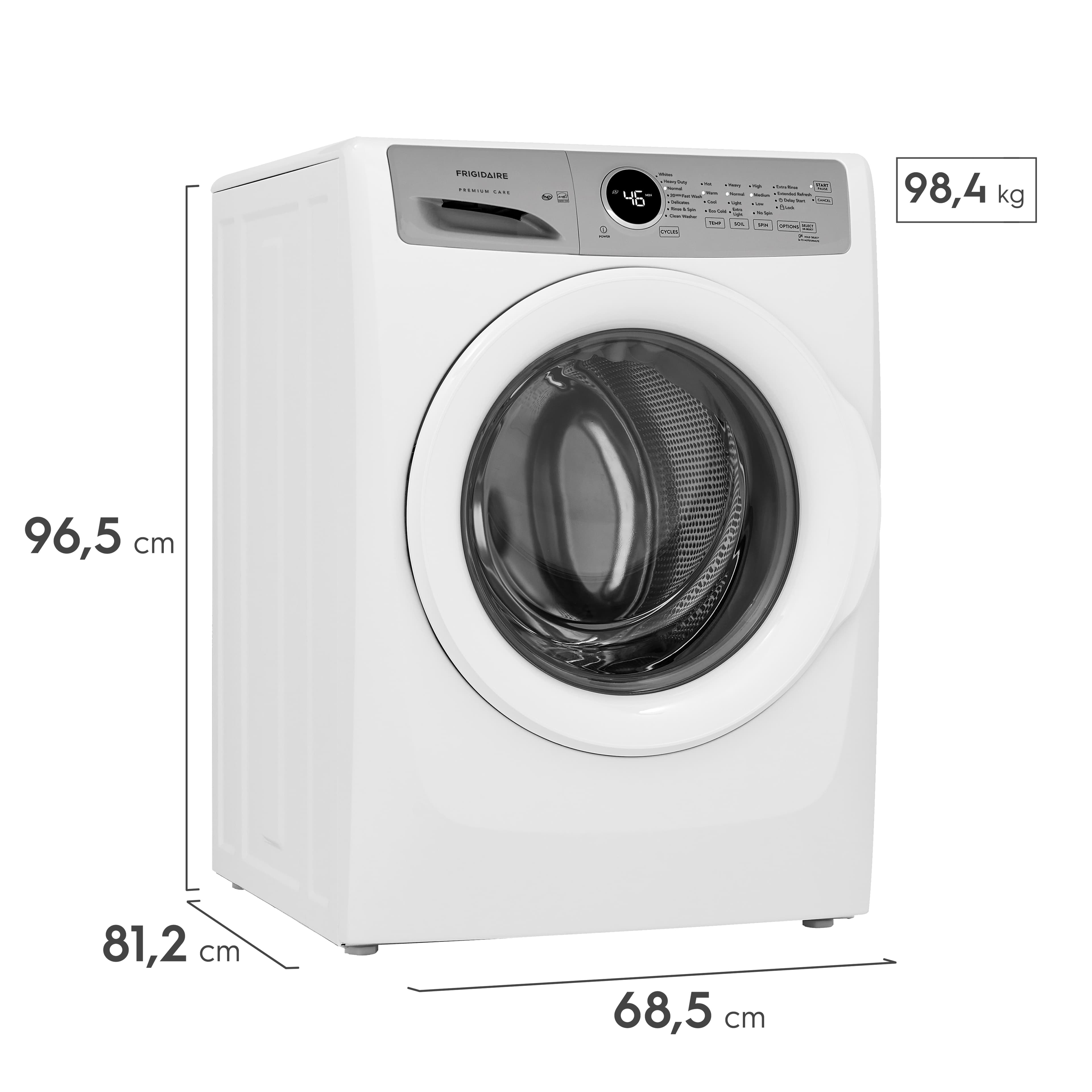 Frigidaire Lavadora Carga frontal Premium Care de 21 kg Color Blanco