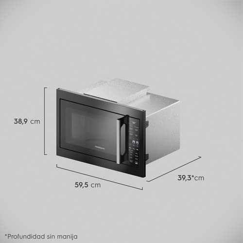 Frigidaire Microondas Empotrable de 24" con asador Acero inoxidable