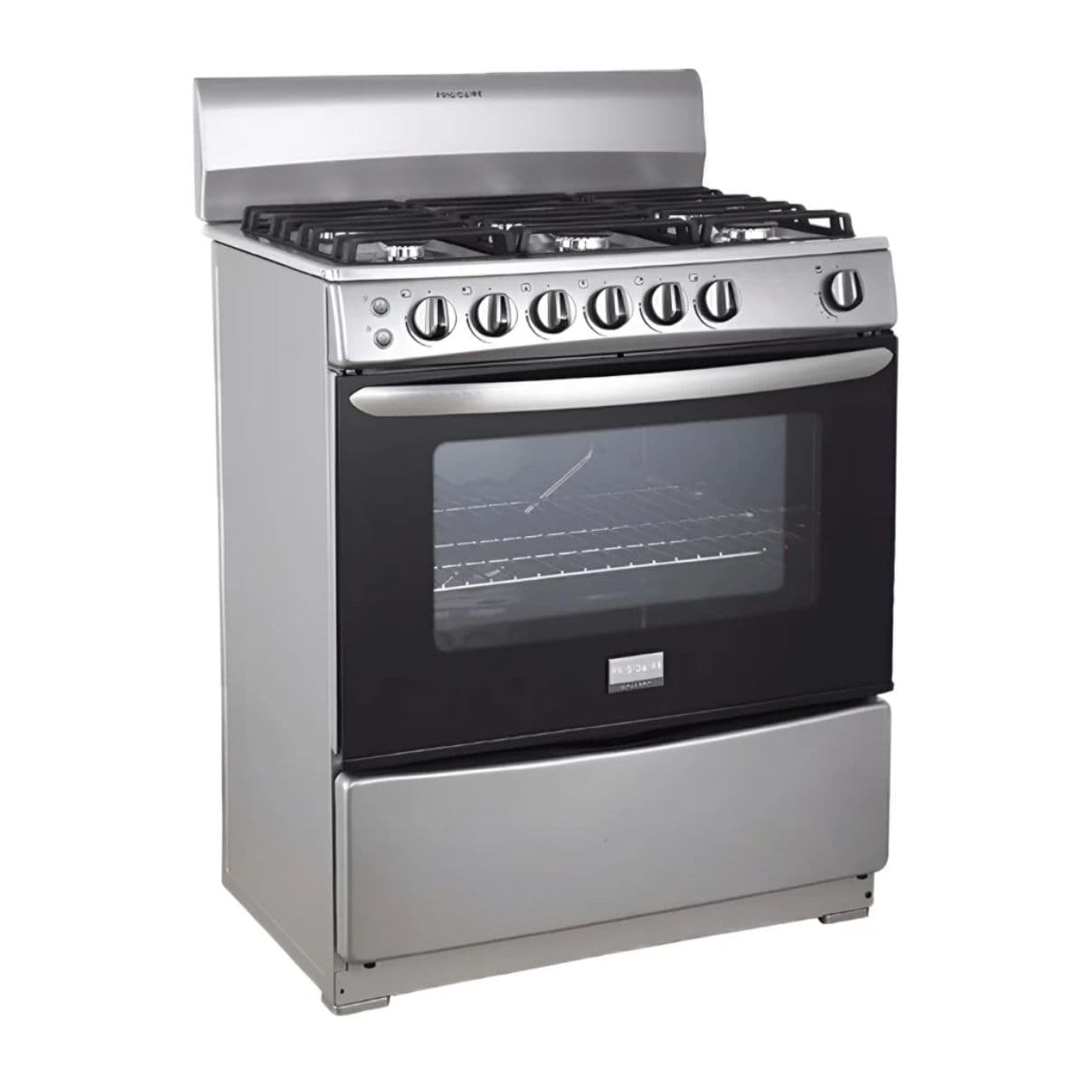 Frigidaire cocina de gas 30" 6 quemadores silver