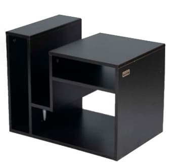Kenneth Cole mesa auxiliar multifuncional colo negra W60 x H48 x D40
