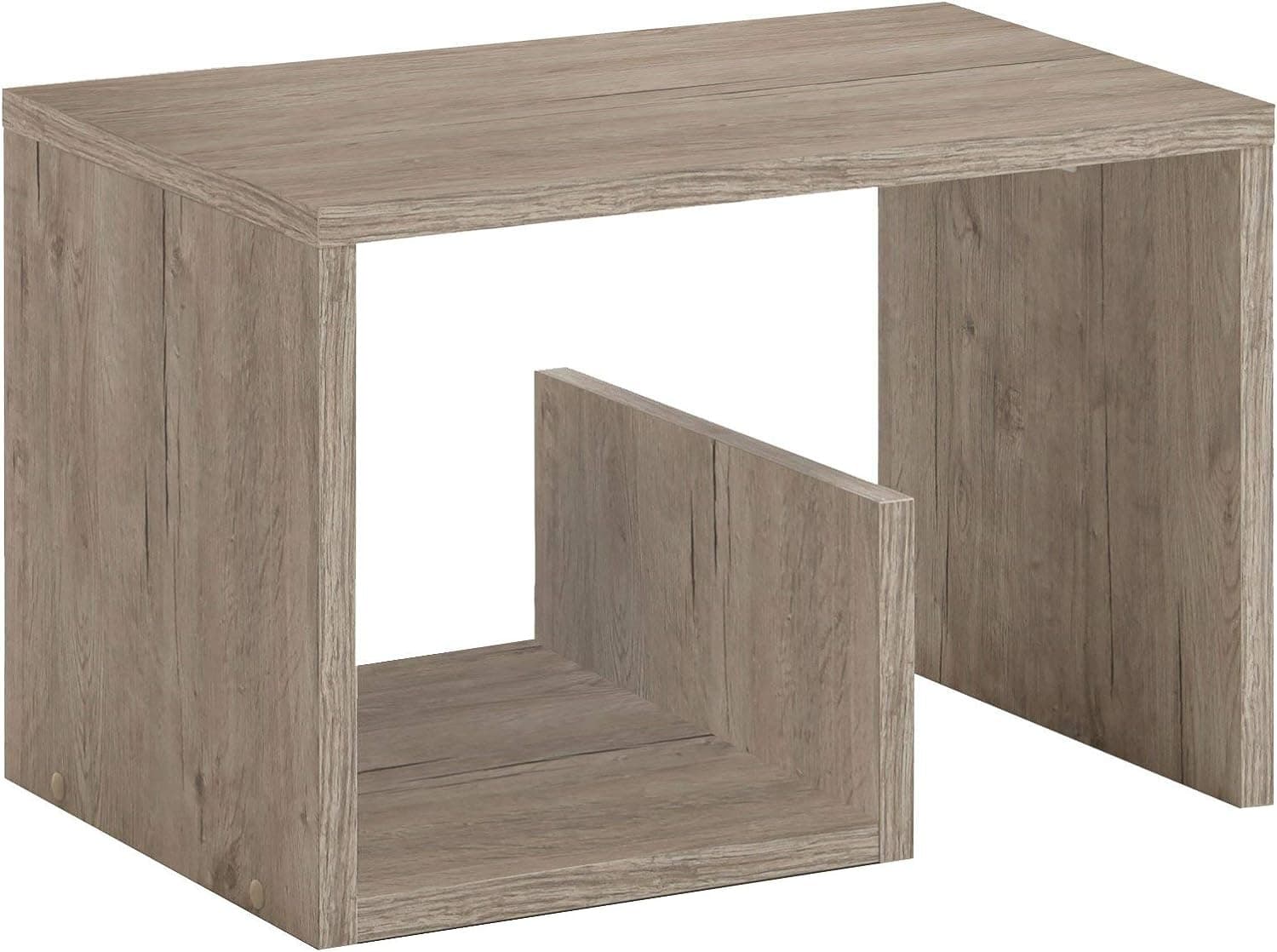 Kenneth Cole mesa de centro tipo librero color roble