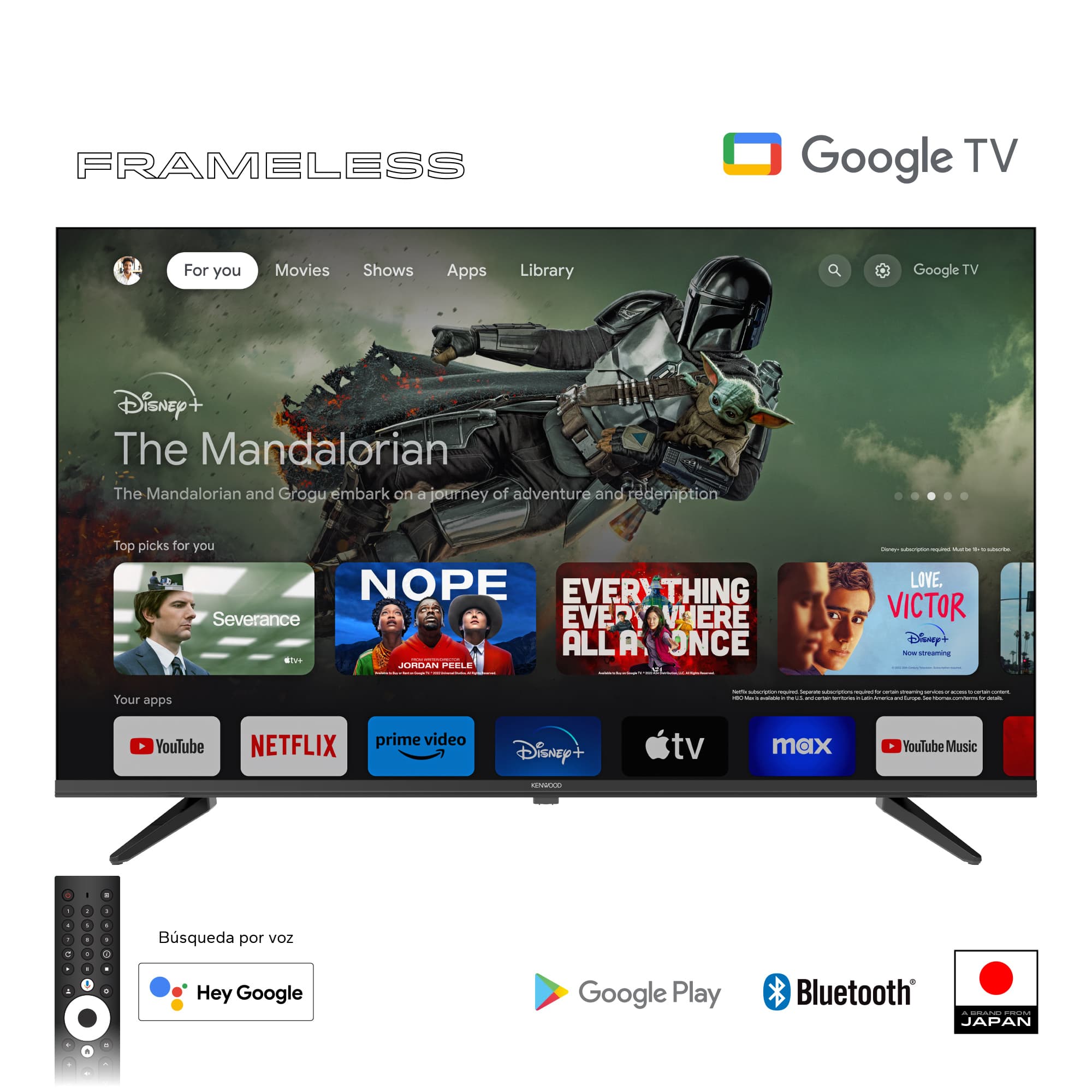 Kenwood televisor 58"