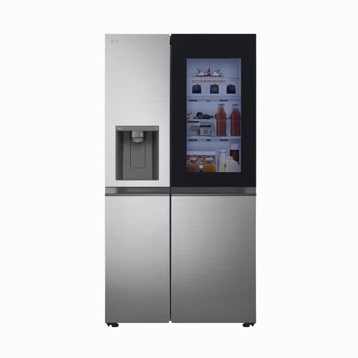 LG Refrigerador Side by Side 27 pies InstaView color Plateado