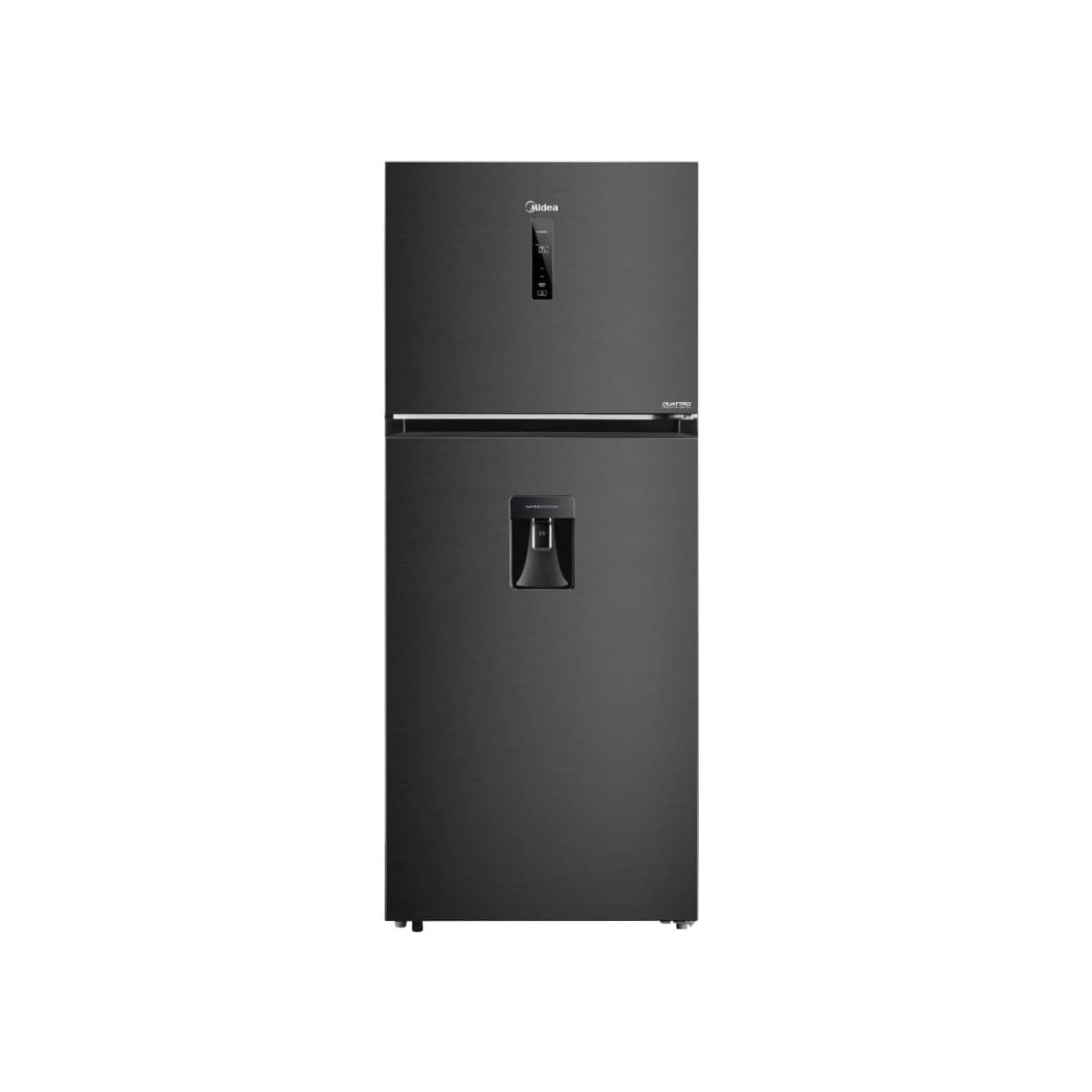 Midea Refrigerador Congelador superior de 15 pies Plateado