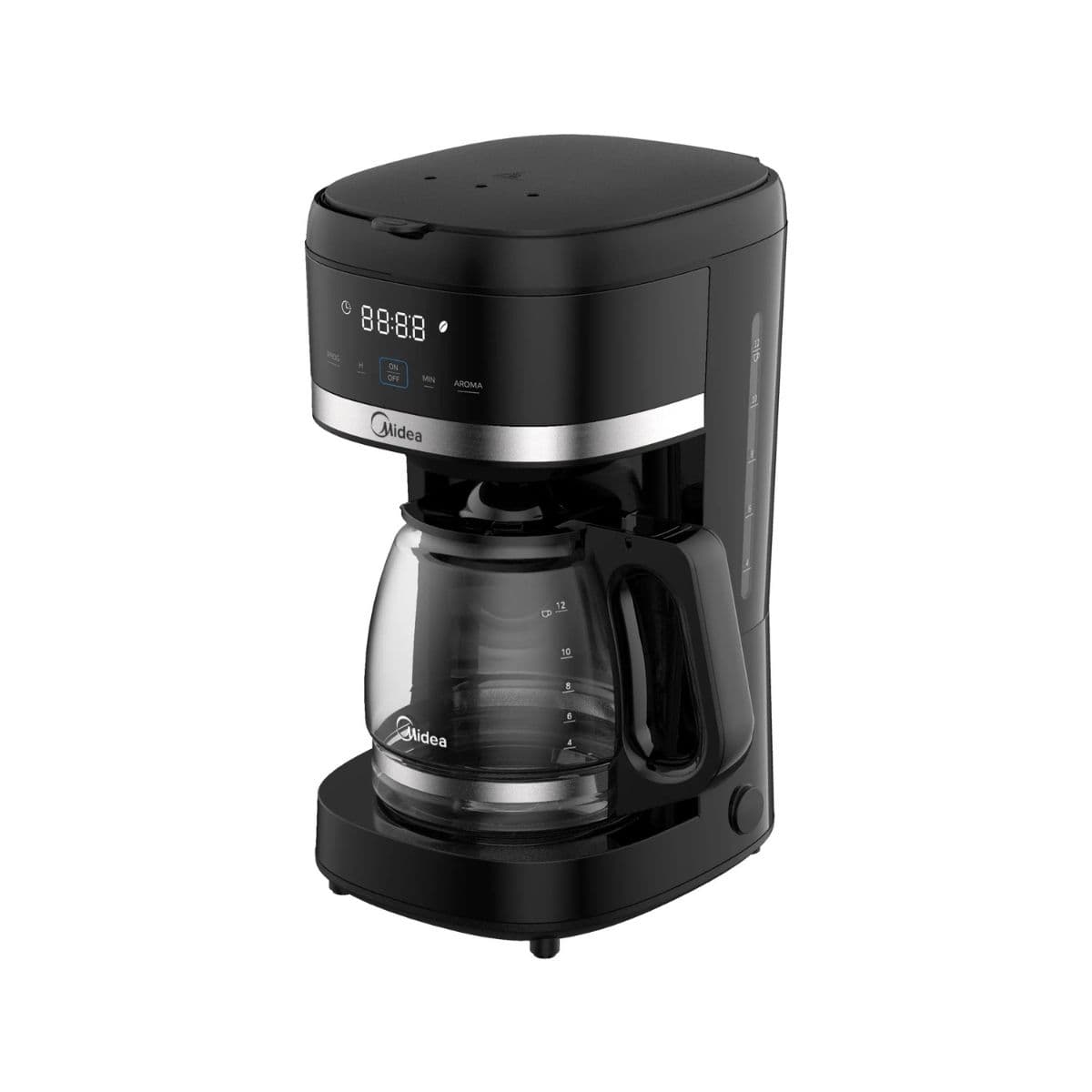Midea Cafetera 12TZ digital negra
