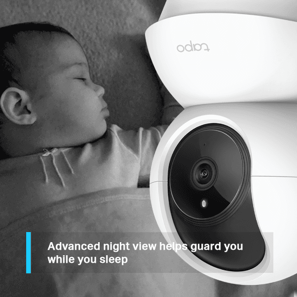 TP Link camara de seguridad con doble lente y movimiento panoramico/inclinacion para interiores y exteriores - Tapo